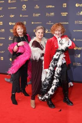 Goldene Henne 2026 Regina Thoss, Dagmar Frederic, Dagmar Gelbke Roter Teppich zur Goldene Henne 2026, Messe Leipzig, Leipzig Datum: 04.09.2026 Copyright: xEventpress Kratschx