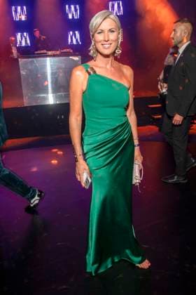 ABB GOLDHENNE- Kamilla Senjo gruenes Kleid zu Gast auf der Aftershow Party bei der Verleihung der 32.Goldenen Henne Publikumspreis in der Neue Messe Leipzig am 04.09.2026 in Leipzig Sachsen Deutschland