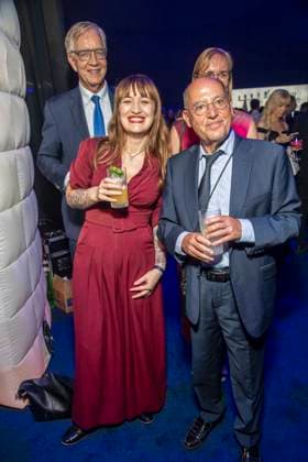 ABB GOLDHENNE- Dietmar Bartsch, Heidi Reichinnek, Gregor Gysi und Eva von Angern Linke Politiker zu Gast auf der Aftershow Party bei der Verleihung der 32.Goldenen Henne Publikumspreis in der Neue Messe Leipzig am 04.09.2026 in Leipzig Sachsen Deutschland