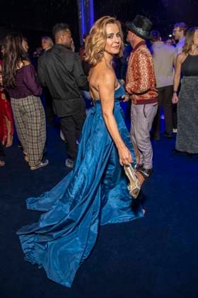 ABB GOLDHENNE- Bettina Cramer blaues Kleid zu Gast auf der Aftershow Party bei der Verleihung der 32.Goldenen Henne Publikumspreis in der Neue Messe Leipzig am 04.09.2026 in Leipzig Sachsen Deutschland