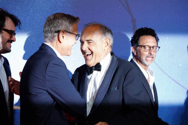 IPA88134960 - VENICE, ITALY - SEPTEMBER 4: George Clooney and Alberto Barbera attend the screening of Furies during the 83rd Venice International Film Festival at Sala Giardino on September 4, 2026, in Venice, Italy. Photo: Cinzia Camela.  Copyright: xCinziaxCamela LiveMediax xCinziaxCamela LiveMediax 88134960