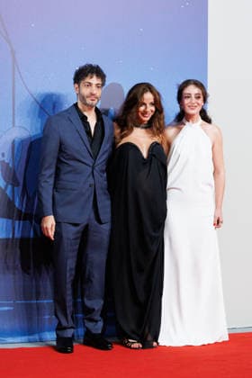 IPA88135001 - VENICE, ITALY - SEPTEMBER 4: Rami Kodeih, Rym Mroue, and Maria Nakouzi attend the screening of Furies during the 83rd Venice International Film Festival at Sala Giardino on September 4, 2026, in Venice, Italy. Photo: Cinzia Camela.  Copyright: xCinziaxCamela LiveMediax xCinziaxCamela LiveMediax 88135001