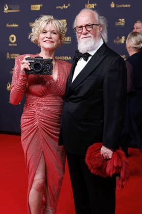 Anne Kasprik mit Ehemann Oren Schmuckler bei der 32. Verleihung der Goldenen Henne 2026 in der Leipziger Messe. Leipzig, 04.09.2026