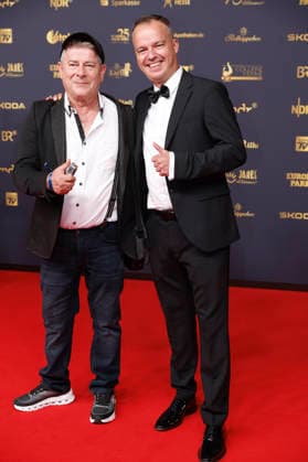 Michael Hirte mit Gast bei der 32. Verleihung der Goldenen Henne 2026 in der Leipziger Messe. Leipzig, 04.09.2026