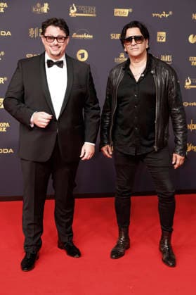 Ricardo Marinello mit Gast bei der 32. Verleihung der Goldenen Henne 2026 in der Leipziger Messe. Leipzig, 04.09.2026