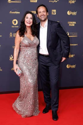 Mariella Ahrens mit Partner Marco van Dre bei der 32. Verleihung der Goldenen Henne 2026 in der Leipziger Messe. Leipzig, 04.09.2026