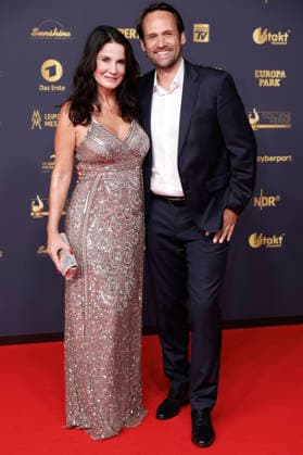 Mariella Ahrens mit Partner Marco van Dre bei der 32. Verleihung der Goldenen Henne 2026 in der Leipziger Messe. Leipzig, 04.09.2026