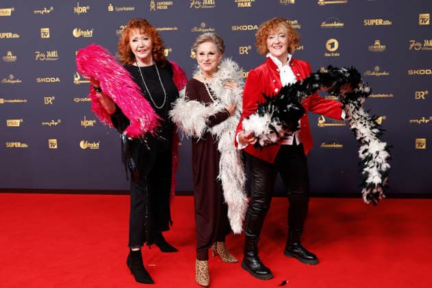 Regina Thoss, Dagmar Frederic und Dagmar Gelbke bei der 32. Verleihung der Goldenen Henne 2026 in der Leipziger Messe. Leipzig, 04.09.2026