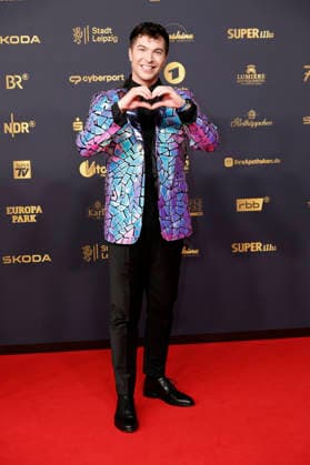 Julian David bei der 32. Verleihung der Goldenen Henne 2026 in der Leipziger Messe. Leipzig, 04.09.2026