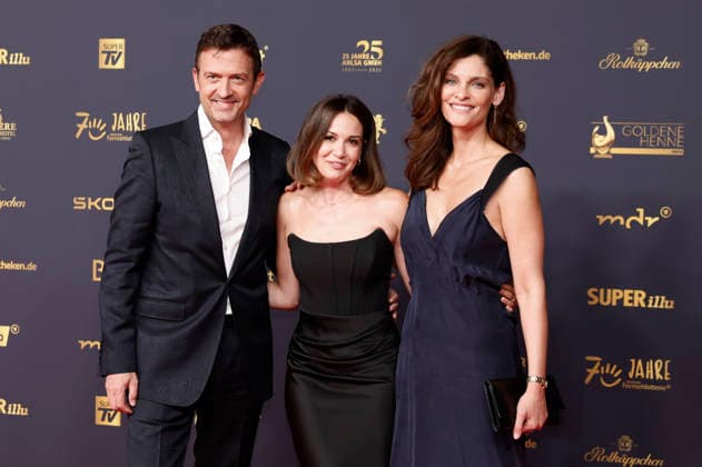 Till Brönner, Mandy Grace Capristo und Nadia Dassouki bei der 32. Verleihung der Goldenen Henne 2026 in der Leipziger Messe. Leipzig, 04.09.2026