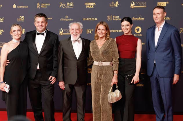 Kati Schulze, Sven Schulze, Dieter Hallervorden, Christiane Zander und Gäste bei der 32. Verleihung der Goldenen Henne 2026 in der Leipziger Messe. Leipzig, 04.09.2026