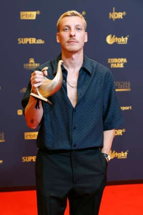 Felix Lobrecht bei der 32. Verleihung der Goldenen Henne 2026 in der Leipziger Messe. Leipzig, 04.09.2026