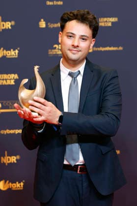 Majeed Yarim bei der 32. Verleihung der Goldenen Henne 2026 in der Leipziger Messe. Leipzig, 04.09.2026