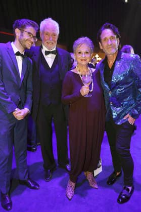 Gast, Klaus Lenk, Dagmar Frederic und Falk-Willy Wild bei der 32. Verleihung der Goldenen Henne 2026 in der Leipziger Messe. Leipzig, 04.09.2026