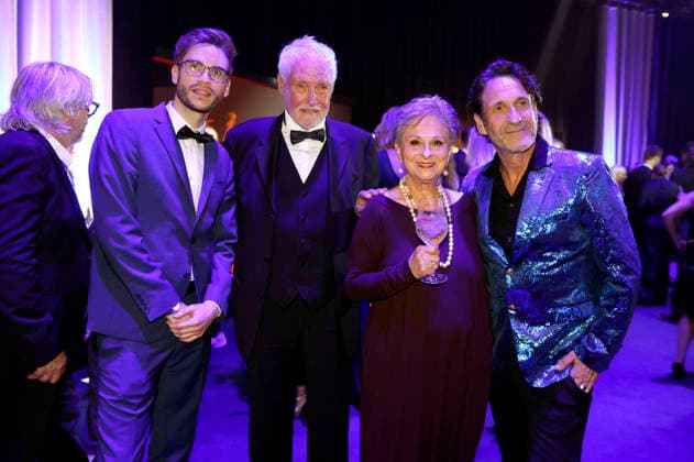 Gast, Klaus Lenk, Dagmar Frederic und Falk-Willy Wild bei der 32. Verleihung der Goldenen Henne 2026 in der Leipziger Messe. Leipzig, 04.09.2026