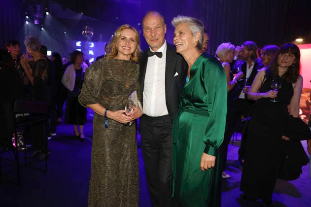 Christine Sommer, Martin Brambach und Sarah Wiener bei der 32. Verleihung der Goldenen Henne 2026 in der Leipziger Messe. Leipzig, 04.09.2026