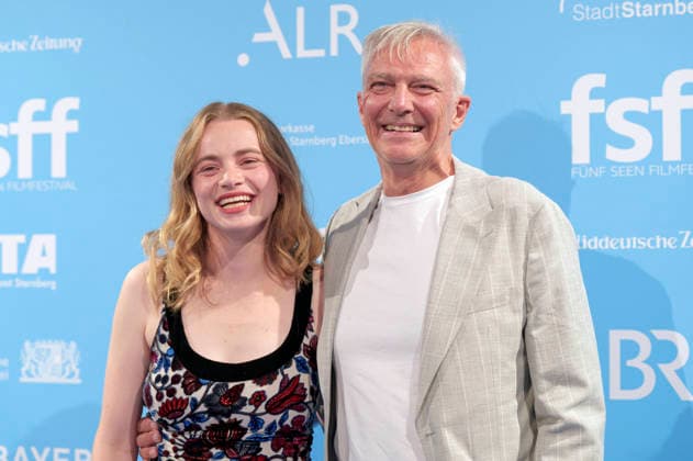 Luna Wedler und Matthias Helwig bei der 8. Verleihung des Hannelore-Elsner-Preises auf dem 20. Fünf Seen Filmfestival 2026 in der Schlossberghalle. Starnberg, 04.09.2026