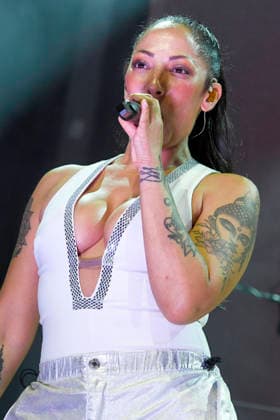 Jessica Wahls von den No Angels bei einem Konzert der TwentyFive Live -Jubiläumstour auf der Parkbühne. Hannover, 04.09.2026
