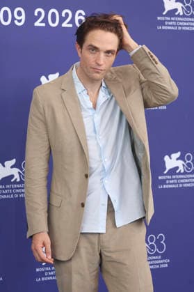 Robert Pattinson beim Photocall zum Kinofilm Primetime auf der Biennale di Venezia 2026 83. Internationale Filmfestspiele von Venedig im Palazzo del Casino. Venedig, 05.09.2026