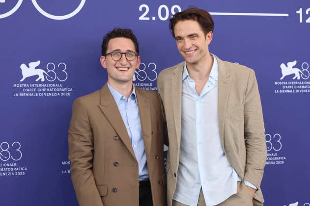 Lance Oppenheim und Robert Pattinson beim Photocall zum Kinofilm Primetime auf der Biennale di Venezia 2026 83. Internationale Filmfestspiele von Venedig im Palazzo del Casino. Venedig, 05.09.2026