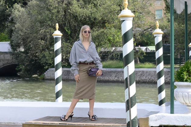 Virna Toppi bei der Ankunft am Pier des Hotels Excelsior auf der Biennale di Venezia 2026 83. Internationale Filmfestspiele von Venedig. Venedig, 05.09.2026
