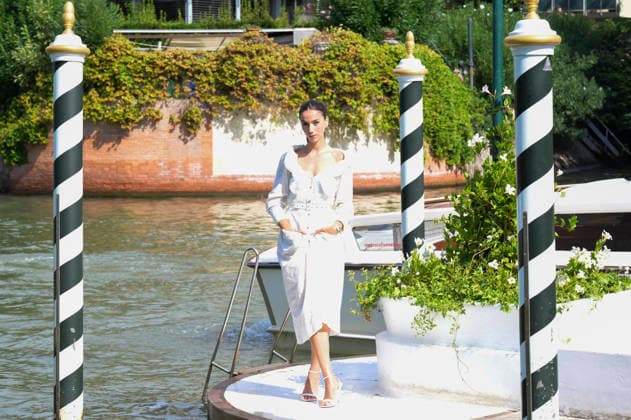 Esmeralda Pimentel bei der Ankunft am Pier des Hotels Excelsior auf der Biennale di Venezia 2026 83. Internationale Filmfestspiele von Venedig. Venedig, 05.09.2026