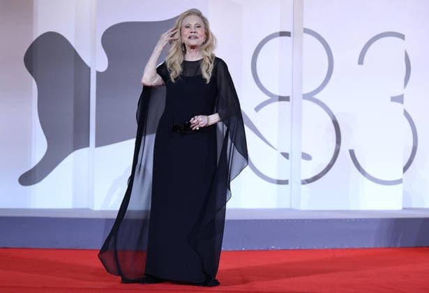 September 5, 2026, Venice, ITALY: US actor Faye Dunaway attends the red carpet of the Kineo Prize during the Venice International Film Festival, in Venice, Italy, 05 September 2026. The 83rd edition of the Venice Film Festival runs from 02 to 12 September 2026. ANSA ETTORE FERRARI Venice ITALY  - ZUMAa110 20260905_zaf_a110_133 Copyright: xEttorexFerrarix