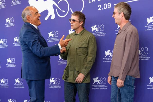 Alberto Barbera, Liam Gallagher, and Noel Gallagher attending the Oasis: Don’t Look Back in Anger photocall during the 83rd Venice International Film Festival on September 5, 2026, in Venice, Italy. Lucia Sabatelli, Venice, Italy  Copyright: xLuciaxSabatellix xBestimagexLuciaxSabatellix xBestimagex