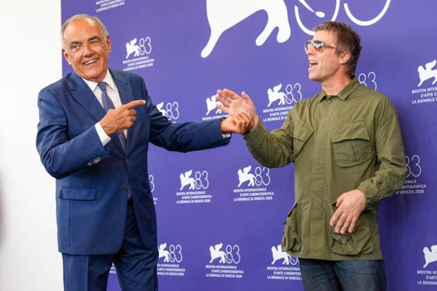 Alberto Barbera and Liam Gallagher attending the Oasis: Don’t Look Back in Anger photocall during the 83rd Venice International Film Festival on September 5, 2026, in Venice, Italy. Lucia Sabatelli, Venice, Italy  Copyright: xLuciaxSabatellix xBestimagexLuciaxSabatellix xBestimagex