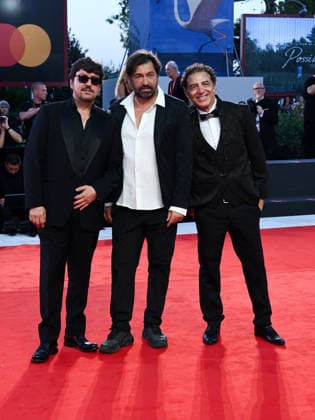 IPA88166739 - Venice, 83rd Venice International Film Festival 2026, Night 4 Red Carpet for the film *Kineo*. Pictured: Ricky Memphis, Francesco Apolloni, Christian Marazziti  Copyright: xAlbertoxTerenghi PoolxPhotoxEvenx xPoolxPhotoxEventsx08x 88166739