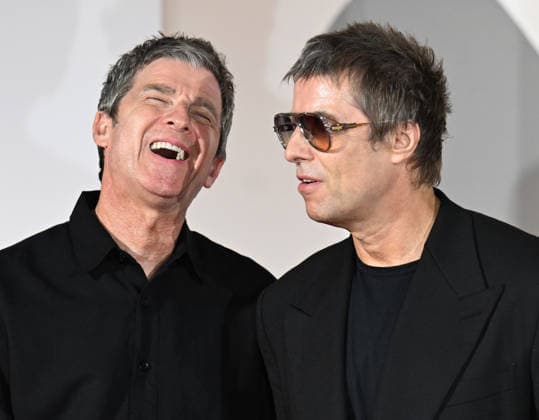 British musicians Noel Gallagher and Liam Gallagher attend the premiere of Oasis: Don t Look Back In Anger at the 83rd Venice Film Festival in Venice, Italy on Saturday, September 5, 2026.  VEN202609051103 RUNExHELLESTAD