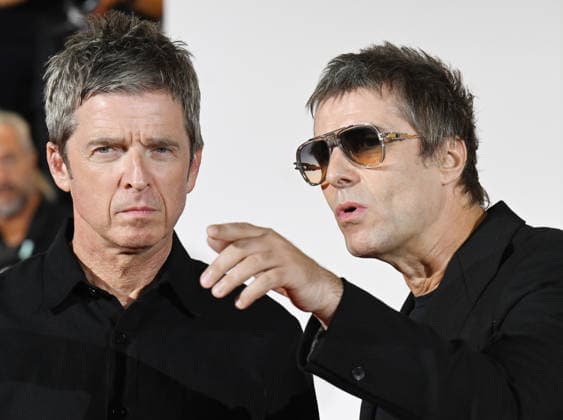 British musicians Noel Gallagher and Liam Gallagher attend the premiere of Oasis: Don t Look Back In Anger at the 83rd Venice Film Festival in Venice, Italy on Saturday, September 5, 2026.  VEN202609051108 RUNExHELLESTAD
