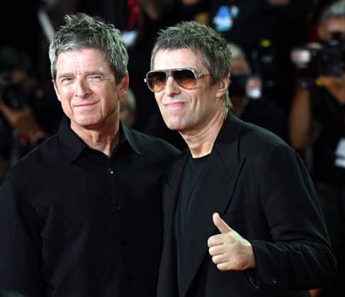 British musicians Noel Gallagher and Liam Gallagher attend the premiere of Oasis: Don t Look Back In Anger at the 83rd Venice Film Festival in Venice, Italy on Saturday, September 5, 2026.  VEN202609051110 RUNExHELLESTAD