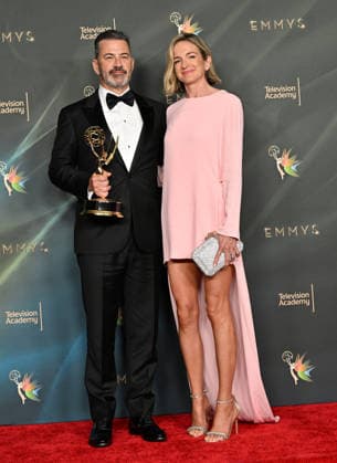 78th Emmy Awards Night 1 Jimmy Kimmel and Molly McNearney in the press room at the 78th Emmy Awards Nigh1, held at the Peacock Theatre in Los Angeles, Ca. on September 5, 2026. Los Angeles Peacock Theatre California USA Copyright: xStarbuck xAFF-USA.COMx