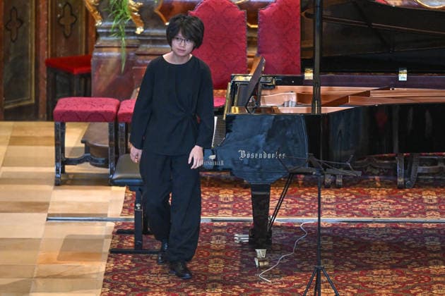 Konzert Sound of Sommerfrische mit Weltklsse Musikern in der Ortspfarrkirche Traunkirchen, im Rahmen der Salzkammergut Festwochen Gmunden, fotografiert am 05.09.26. Das Bild zeigt die Pianisitn MAgdalene Ho 2026 - Konzert Sound of Sommerfrische mit Weltklsse Musikern in der Ortspfarrkirche Traunkirchen, im Rahmen der Salzkammergut Festwochen Gmunden, am 05.09.26