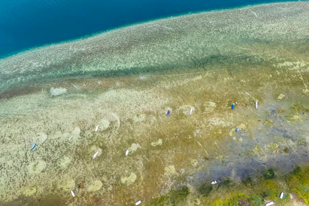 Der Bodensee im Schweizer Mannenbach-Salenstein im Kanton Thurgau. Der See hat nach einem niederschlagsarmen Sommer einen niedrigen Wasserspiegel. 27.08.2026, Mannenbach-Salenstein, Kanton Thurgau, Schweiz