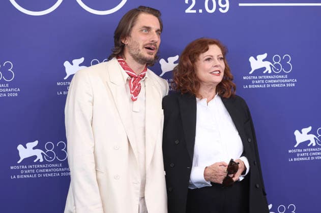 Luca Marinelli und Susan Sarandon beim Photocall zum Kinofilm The Echo Chamber auf der Biennale di Venezia 2026 83. Internationale Filmfestspiele von Venedig im Palazzo del Casino. Venedig, 06.09.2026