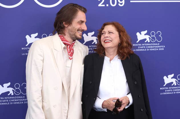Luca Marinelli und Susan Sarandon beim Photocall zum Kinofilm The Echo Chamber auf der Biennale di Venezia 2026 83. Internationale Filmfestspiele von Venedig im Palazzo del Casino. Venedig, 06.09.2026