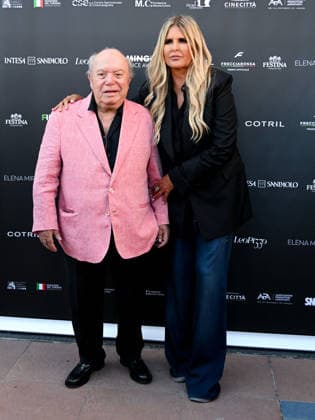IPA88196433 - Venice, 83rd Venice International Film Festival 2026 - Day 5 - Filming Italy Photocall. Pictured: Lino Banfi, Tiziana Rocca  Copyright: xManuelexMangiarottix xPoolxPhotoxEventsx08x 88196433