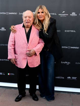IPA88196434 - Venice, 83rd Venice International Film Festival 2026 - Day 5 - Filming Italy Photocall. Pictured: Lino Banfi, Tiziana Rocca  Copyright: xManuelexMangiarottix xPoolxPhotoxEventsx08x 88196434