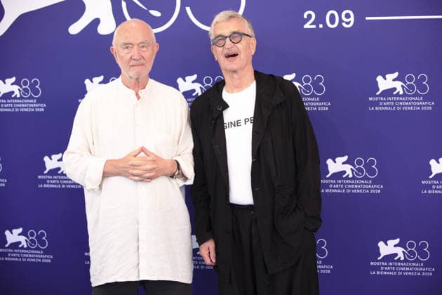 September 6, 2026, Venice, Italy: Swiss architect Peter Zumthor and German director Wim Wenders attend the photocall of the film From Inside Out: The Architecture of Peter Zumthor during the 83rd Venice International Film Festival. Venice Italy - ZUMAs197 20260906_aaa_s197_054 Copyright: xMarcoxBaradax