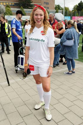 Esther Roling beim Benefiz-Fußballspiel Kicken mit Herz zu Gunsten der Kinderstation des UKE im Stadion Hoheluft. Hamburg, 06.09.2026