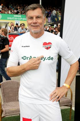 Thomas Helmer beim Benefiz-Fußballspiel Kicken mit Herz zu Gunsten der Kinderstation des UKE im Stadion Hoheluft. Hamburg, 06.09.2026