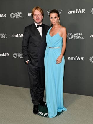 IPA88202545 - Venice, 83rd Venice International Film Festival 2026 - Night 5 - AMFAR Red Carpet. Pictured: Christopher Aleo, Simona Jakstaite  Copyright: xSimonexComix xPoolxPhotoxEventsx08x 88202545