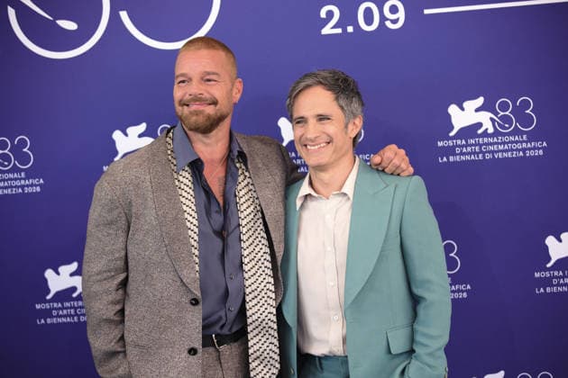 September 6, 2026, Venice, Italy: Puertorican actor and singer Ricky Martin and Mexican director Gael Garcia Bernal attend the photocall of the film Hombre al agua during the 83rd Venice International Film Festival. Venice Italy - ZUMAs197 20260906_aaa_s197_146 Copyright: xMarcoxBaradax