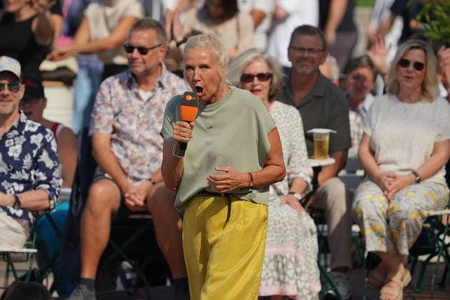 ZDF-Fernsehgarten 2026. Andrea Kiwi Kiewel im ZDF Fernsehgarten mit dem Motto Powergarten am 06.09.2026 in Mainz. Mainz ZDF Fernsehgarten Rheinland-Pfalz