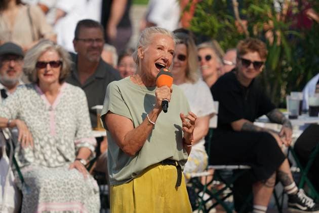 ZDF-Fernsehgarten 2026. Andrea Kiwi Kiewel im ZDF Fernsehgarten mit dem Motto Powergarten am 06.09.2026 in Mainz. Mainz ZDF Fernsehgarten Rheinland-Pfalz
