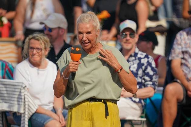 ZDF-Fernsehgarten 2026. Andrea Kiwi Kiewel im ZDF Fernsehgarten mit dem Motto Powergarten am 06.09.2026 in Mainz. Mainz ZDF Fernsehgarten Rheinland-Pfalz
