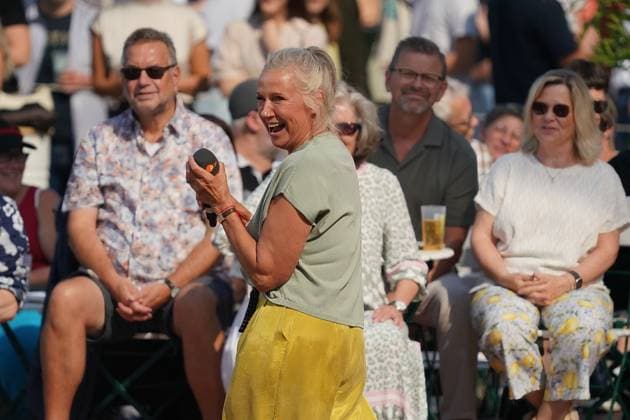 ZDF-Fernsehgarten 2026. Andrea Kiwi Kiewel im ZDF Fernsehgarten mit dem Motto Powergarten am 06.09.2026 in Mainz. Mainz ZDF Fernsehgarten Rheinland-Pfalz
