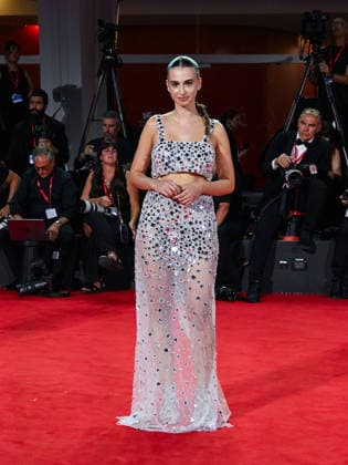 IPA88207277 - Venice, 83rd Venice International Film Festival 2026 - Night 5 - Filming Italy red carpet - Pictured: Letizia AmÃ²  Copyright: xManuelexMangiarottix xPoolxPhotoxEventsx08x 88207277